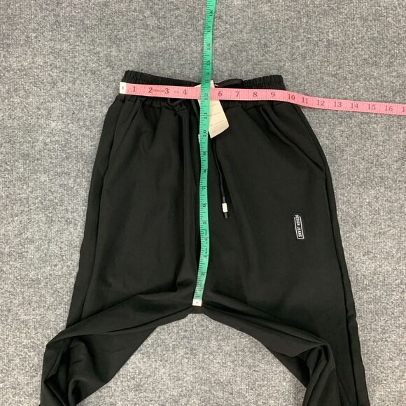 Chase New Design Pant Women M Medium Black Drawstring Straight Leg Loose Fit - Picture 7 of 10